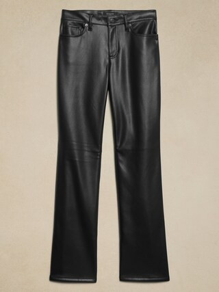 Mid-Rise Bootcut Vegan Leather Pant | Banana Republic Factory