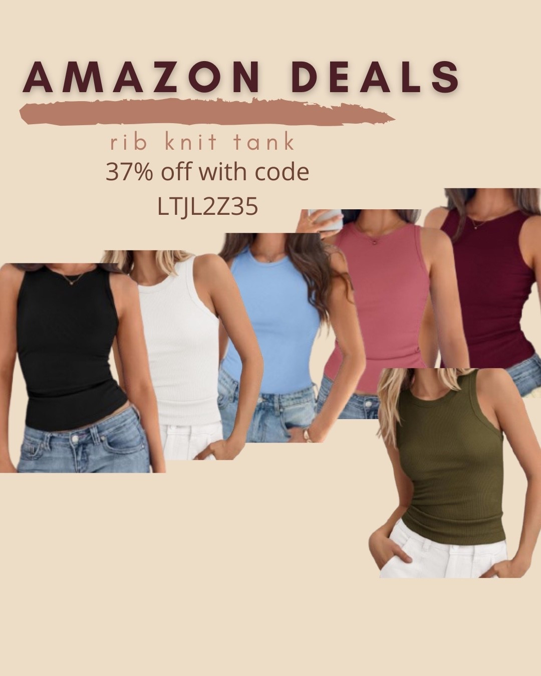 $7 ends 12/14

Amazon fashion
Amazon deals
Rib knit tank
Basic tank


#LTKSaleAlert #LTKFindsUnder50