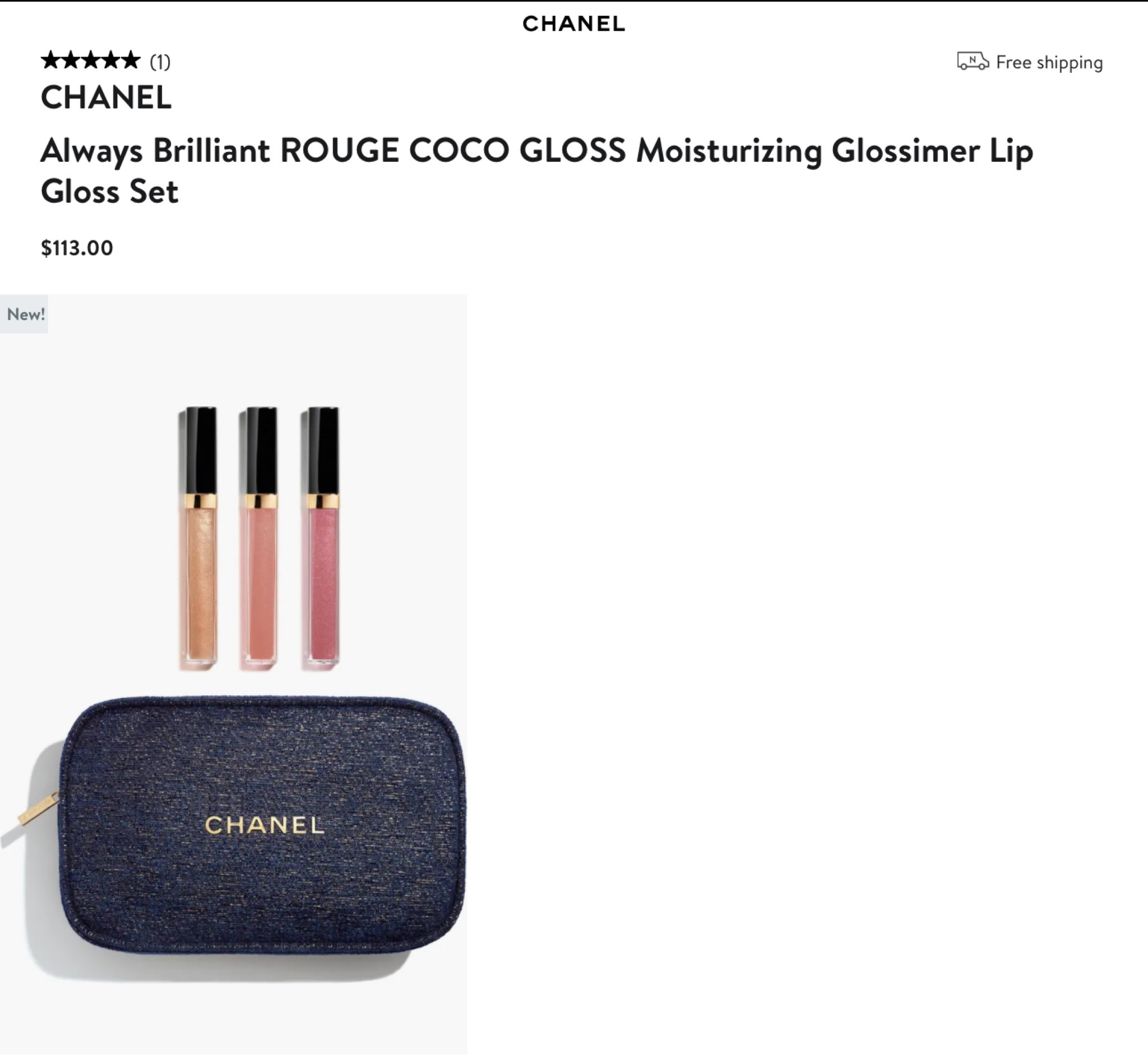 CHANEL ALWAYS BRILLIANT LIPGLOSS TRIO CHANEL ALWAYS BRILLIANT