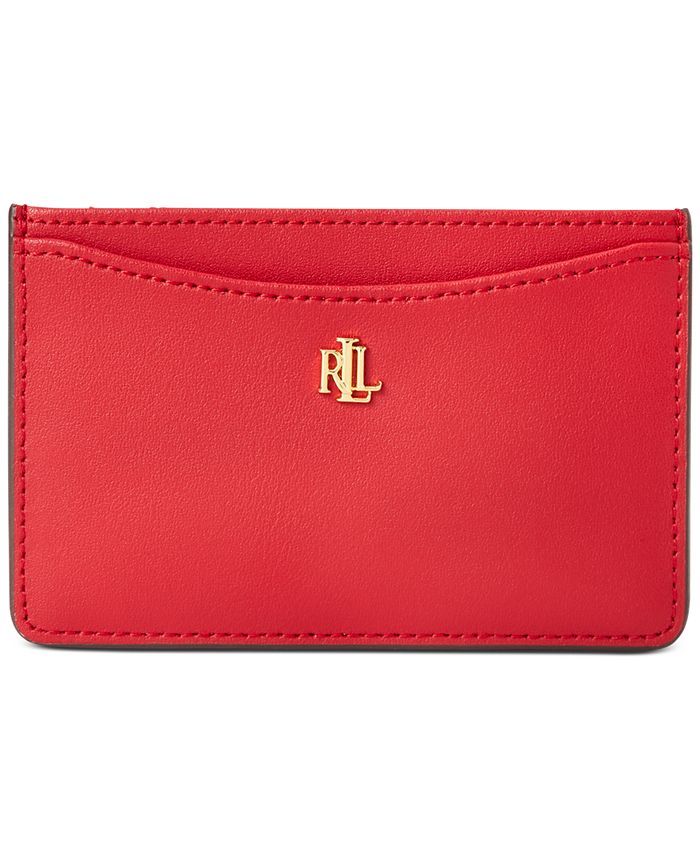 Lauren Ralph Lauren Slim Leather Card Case  & Reviews - Handbags & Accessories - Macy's | Macys (US)