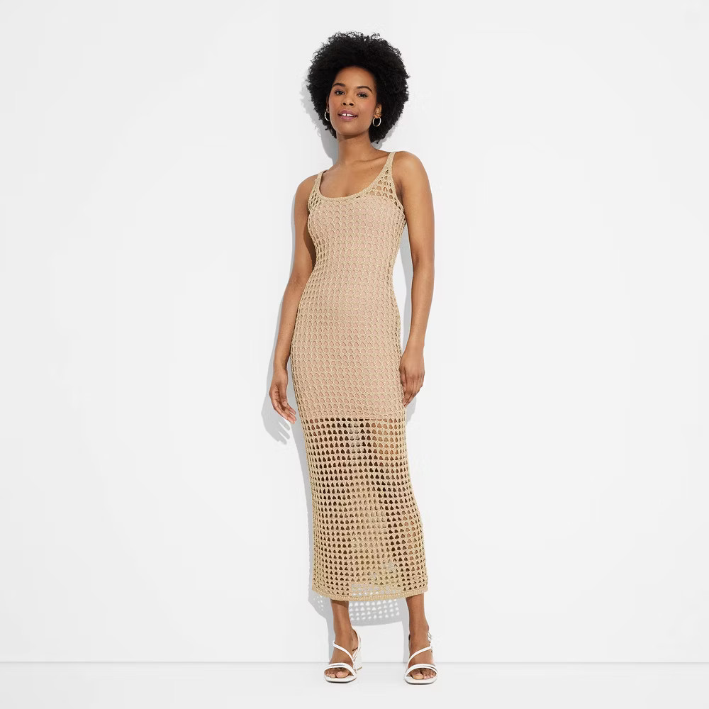 Women's Open Knit Maxi Sweater Dress - Wild Fable™ | Target