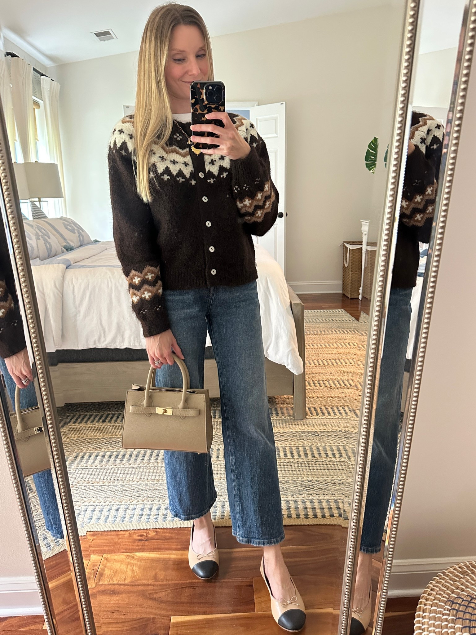 Easy fall outfit to feel cozy and put together

Fair isle sweater / ballet flats / fall style / cozy style/ mom style / thanksgiving outfit / madewell jeans 

#LTKSeasonal #LTKHoliday #LTKStyleTip