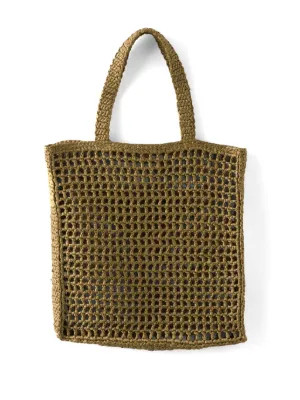 Prada triangle-logo Raffia Tote Bag | Green | FARFETCH | Farfetch Global