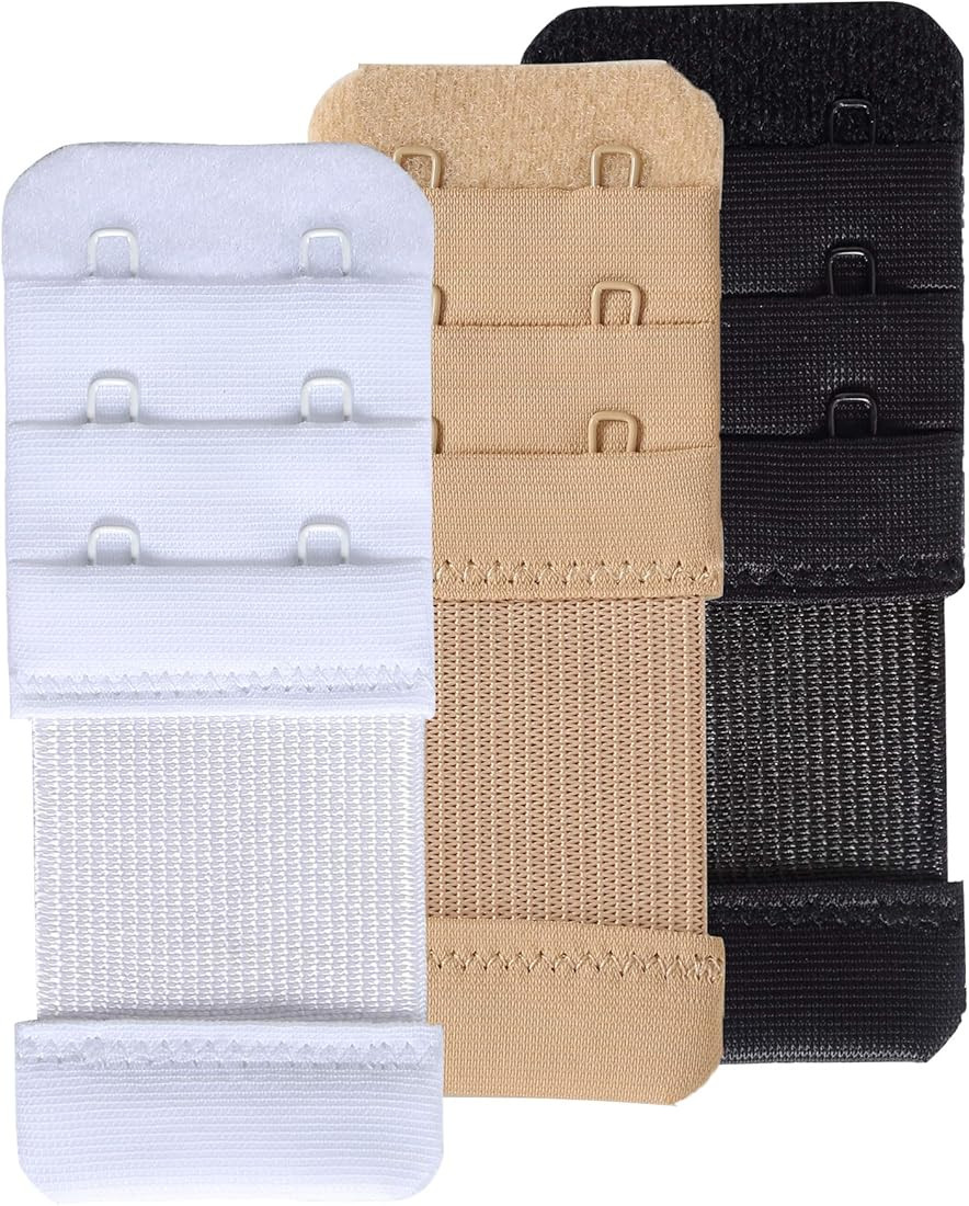 Women's Bra Extenders 2 Hook / 3 Hook / 4 Hook / 5 Hook / 6 Hook Elastic Stretchy Bra Extension S... | Amazon (US)