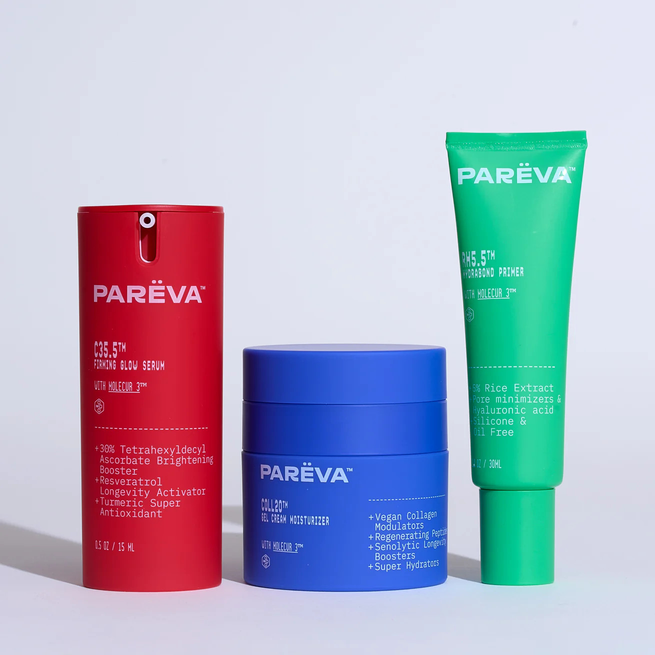 Longevity Trio Discovery Bundle - 30-Day | Pareva Beauty Inc