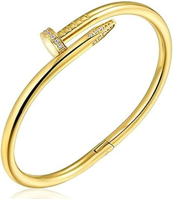 Sunny&Lucky Titanium Steel,Women's Classic Personality Fashion Bracelet-Gold Color | Amazon (US)