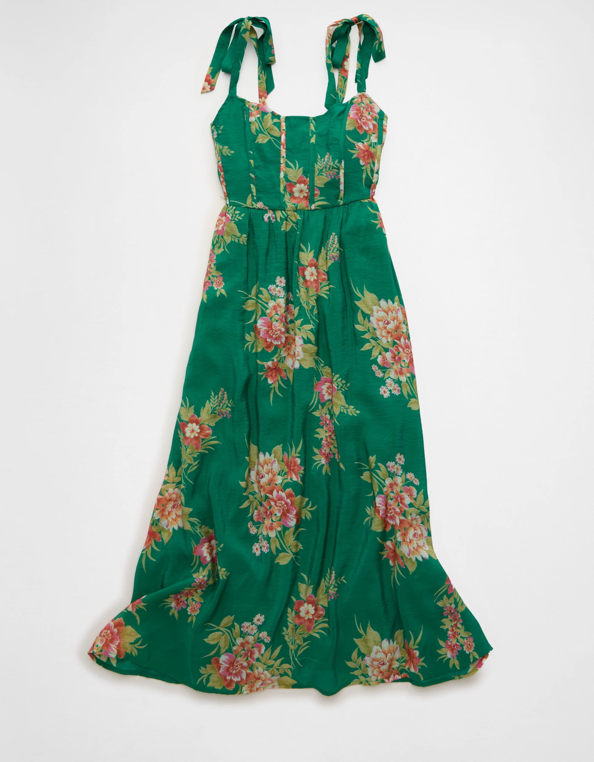 AE Tie-Strap Corset Maxi Dress | American Eagle Outfitters (US & CA)