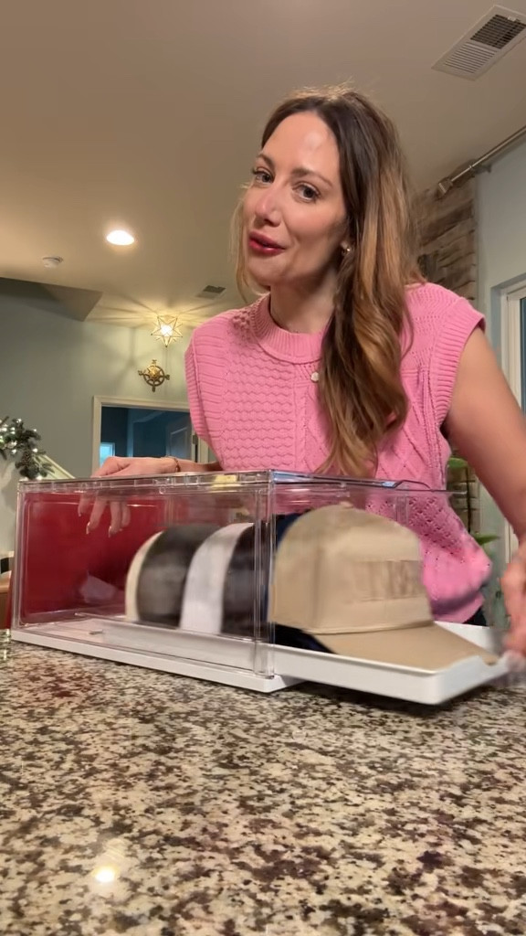 Clear hat storage that actually looks aesthetic — stackable, dust-free, and perfect for the cap collectors in your house.
#homestorage #closetorganization #hatstorage #ltkhome #organizewithme #closetgoals #homeessentials #ltkfinds

#LTKHome #LTKMens