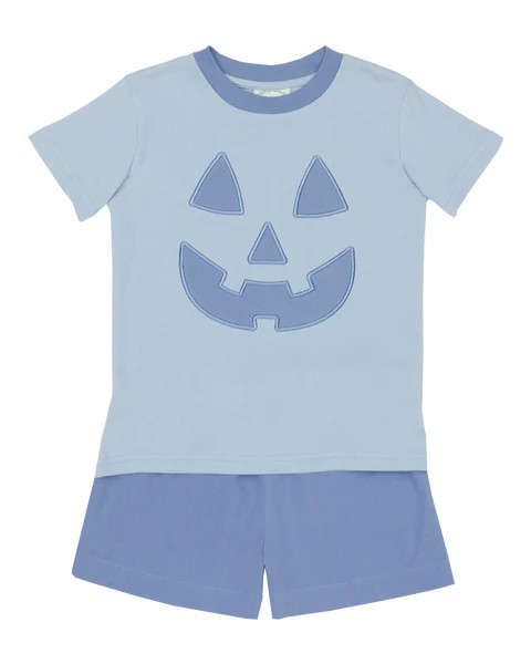 Jack-O-Lantern Short Set | Grace and James Kids