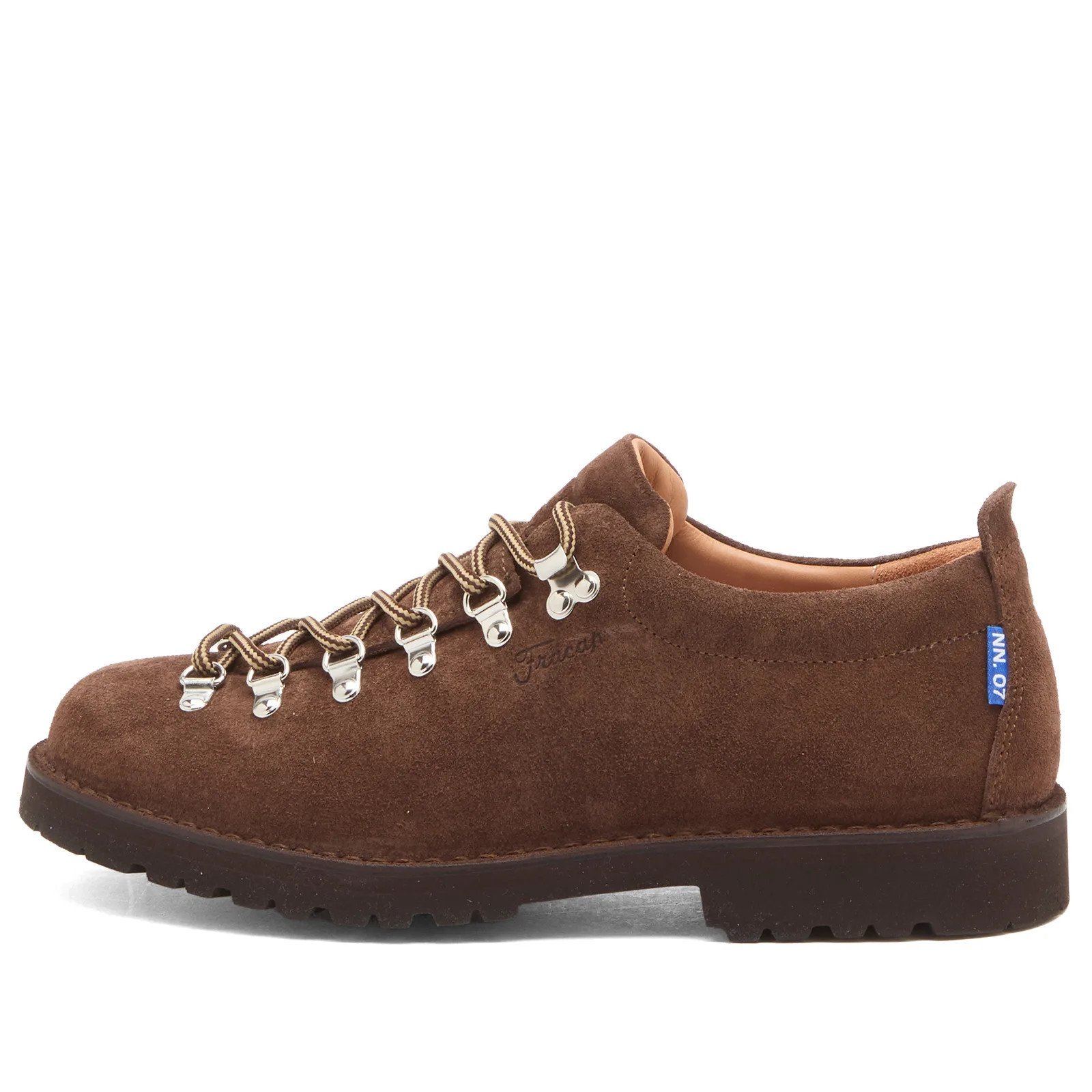 NN07 Men's x Fracap M121 Low Hiker in Demitasse Brown, Size EU 40 | END. Clothing