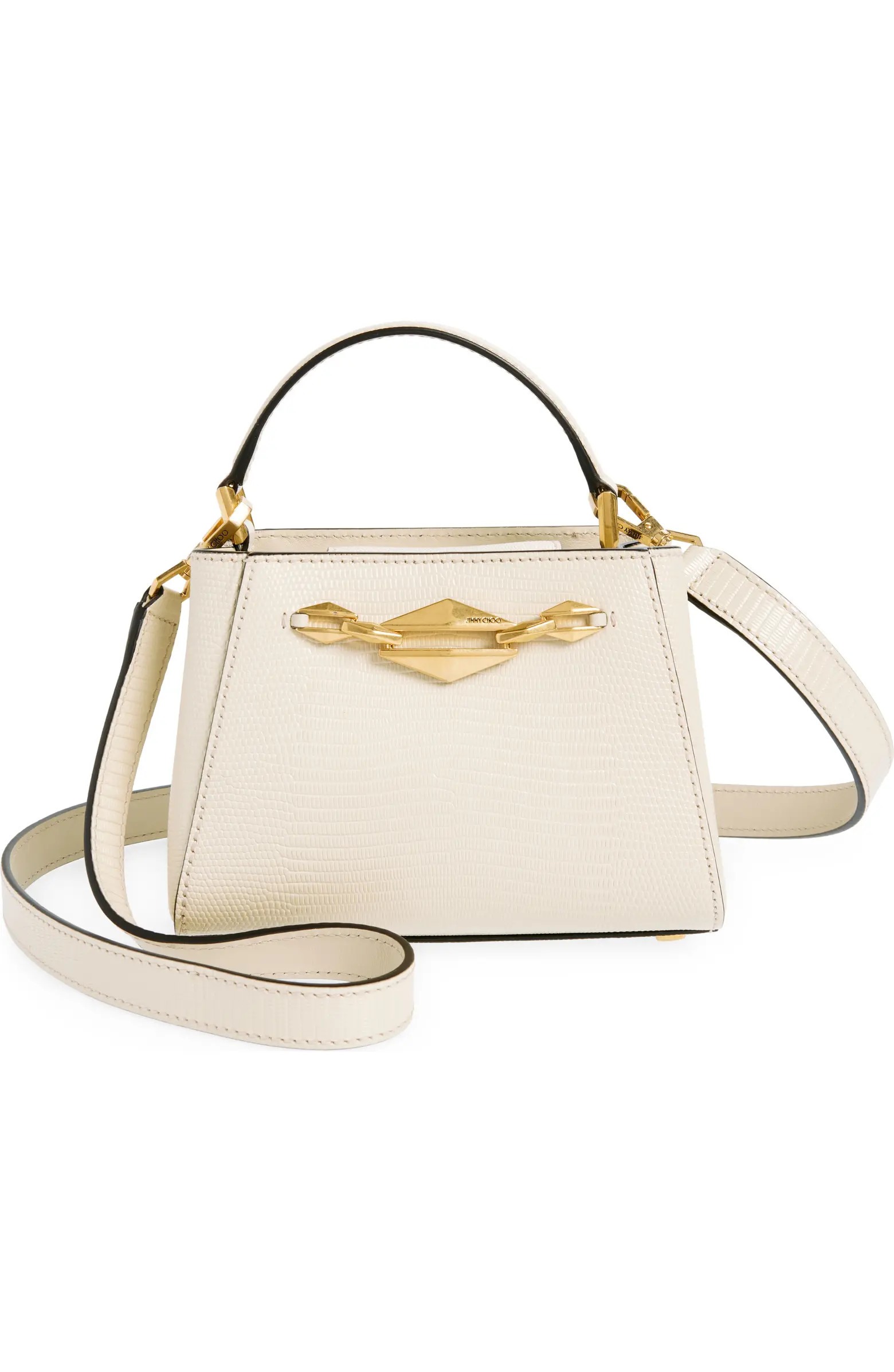 Jimmy Choo Diamond Link Lizard Embossed Leather Top Handle Bag | Nordstrom | Nordstrom
