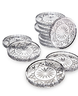Godinger Dublin Crystal Coasters, Set of 12 - Macy's | Macy's