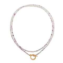 Rainbow Fluorite Convertible Beaded Necklace | Sequin