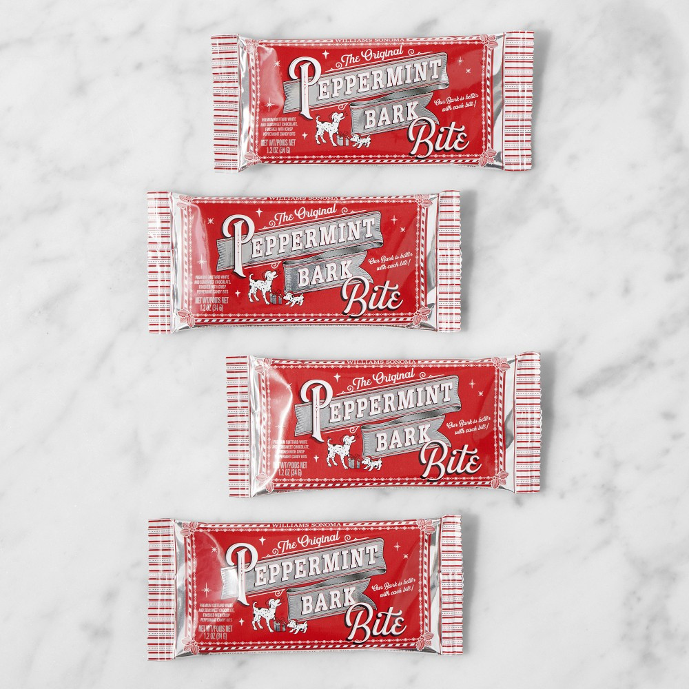 Williams Sonoma Peppermint Bark Bites, Set of 4 | Williams-Sonoma