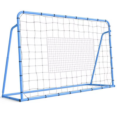Orieon Soccer Rebounder Net 3.7x3.7FT – Adjustable Angles 60°/90°/120°, Goal Marker & Sandbags, Training for All Ages | Target