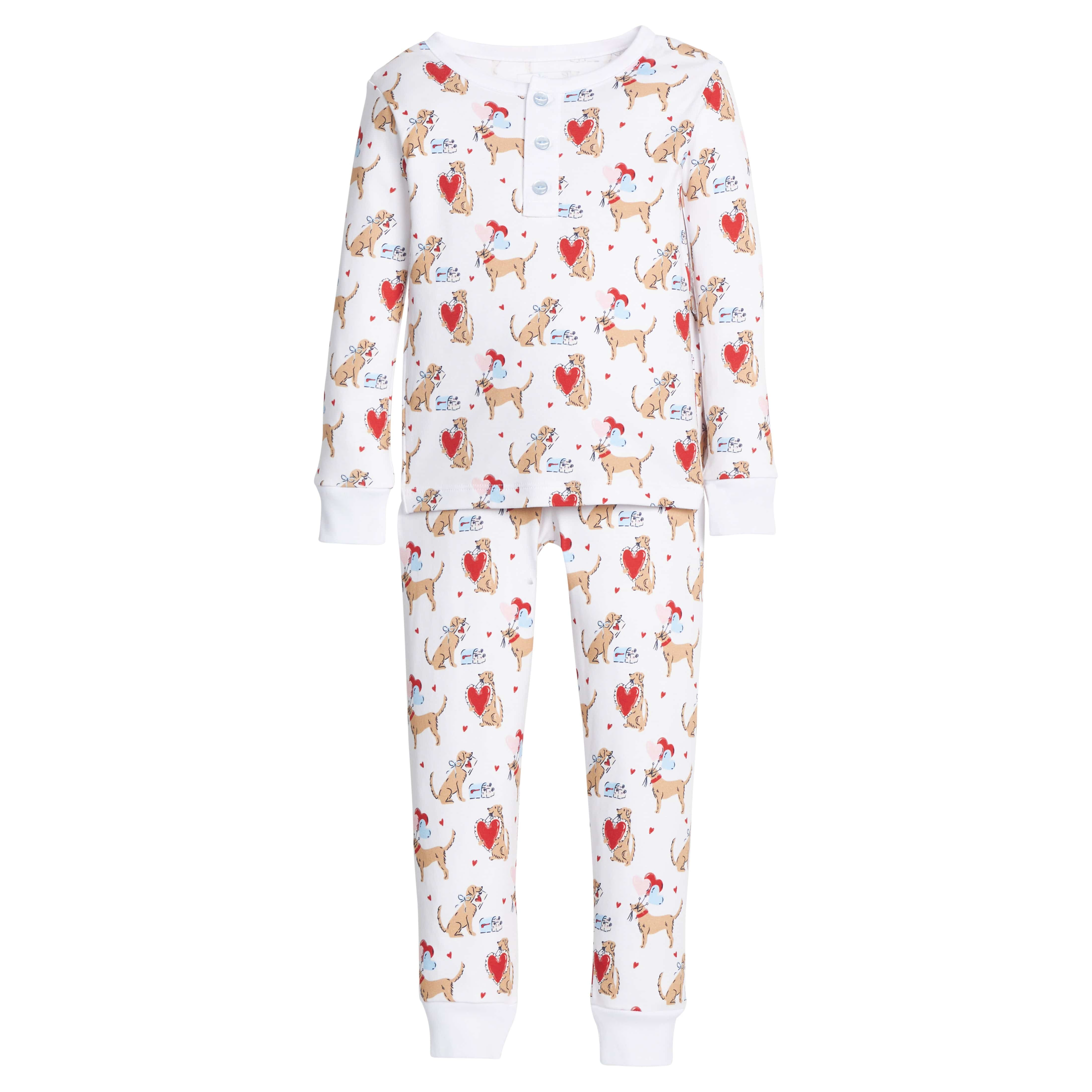 Little English | Boy's Printed Jammies - I Woof You | Little English