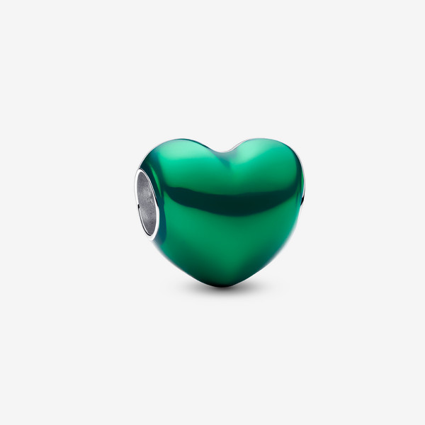 Pandora Metallic Green Heart Charm | Pandora US