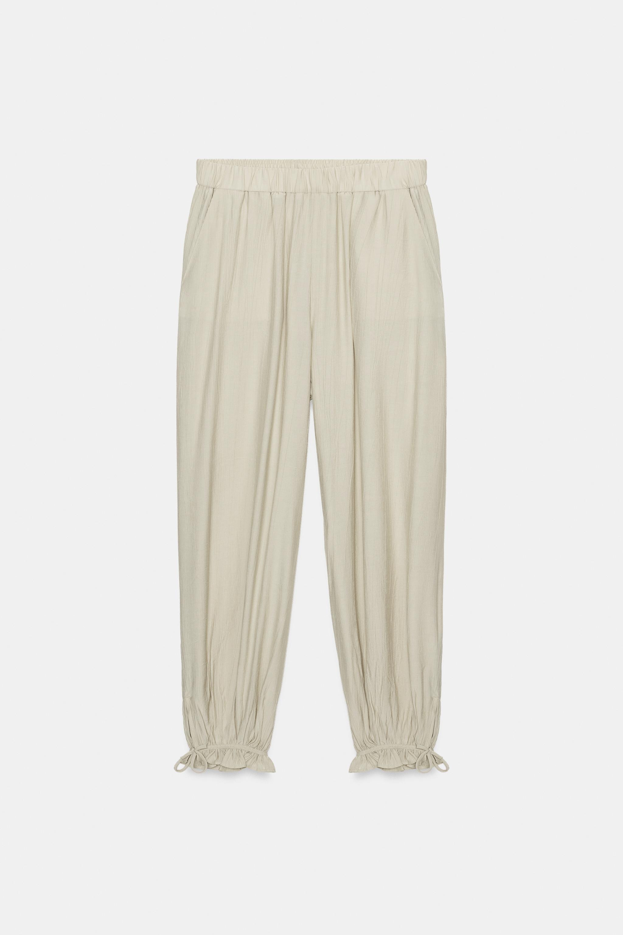 SAROUEL TROUSERS WITH ELASTIC WAIST | Zara UK