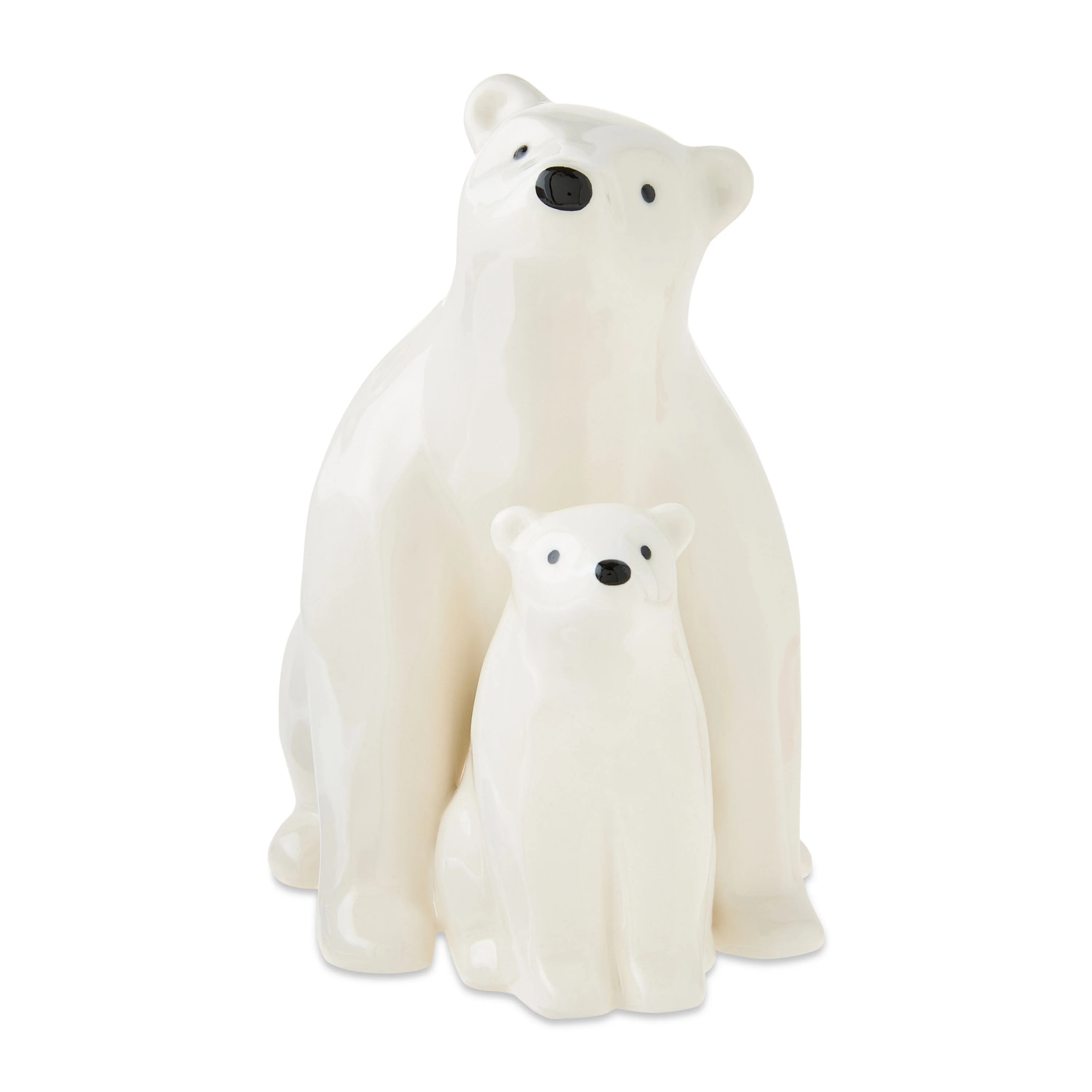 Ceramic Polar Bear Christmas Tabletop Decoration, White, 6.06", by Holiday Time | Walmart (US)
