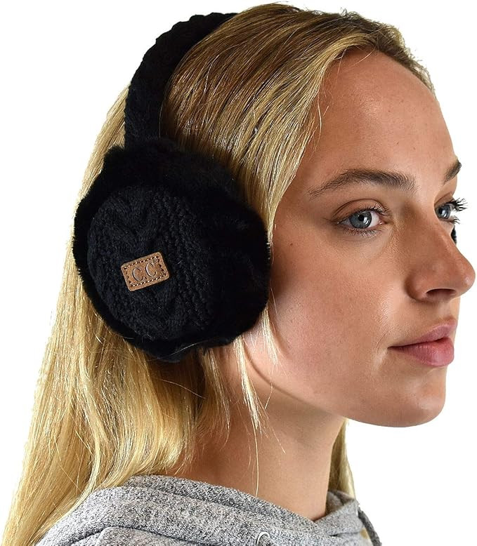 C.C Soft Winter Warm Adjustable Headband Ear Warmer Earmuffs | Amazon (US)