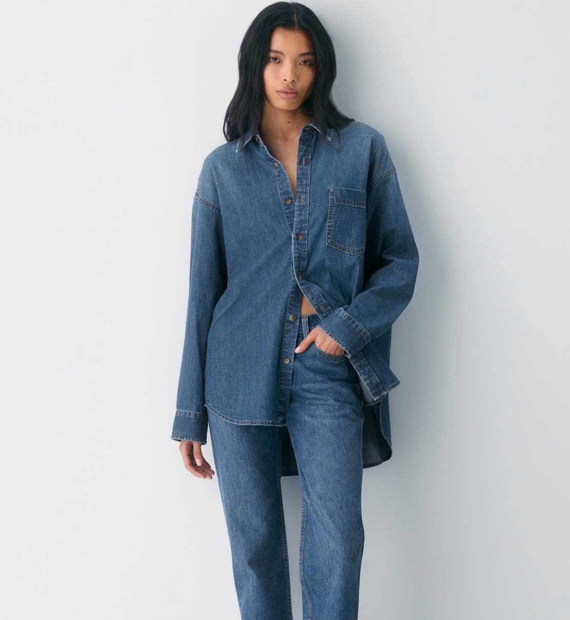 Denim Forum The '80s Comfy Denim Shirt 

#LTKStyleTip #LTKFindsUnder100