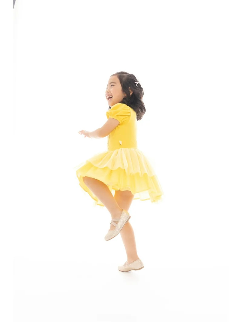 Disney Princess Toddler Girls Beauty and the Beast Belle Cosplay Dress, Sizes 12M-5T | Walmart (US)