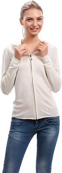 Citizen Cashmere Long Sleeve Zip-up Hoodies Sweaters for Women's - 100% Cashmere (Gun Metal Zippe... | Amazon (UK)