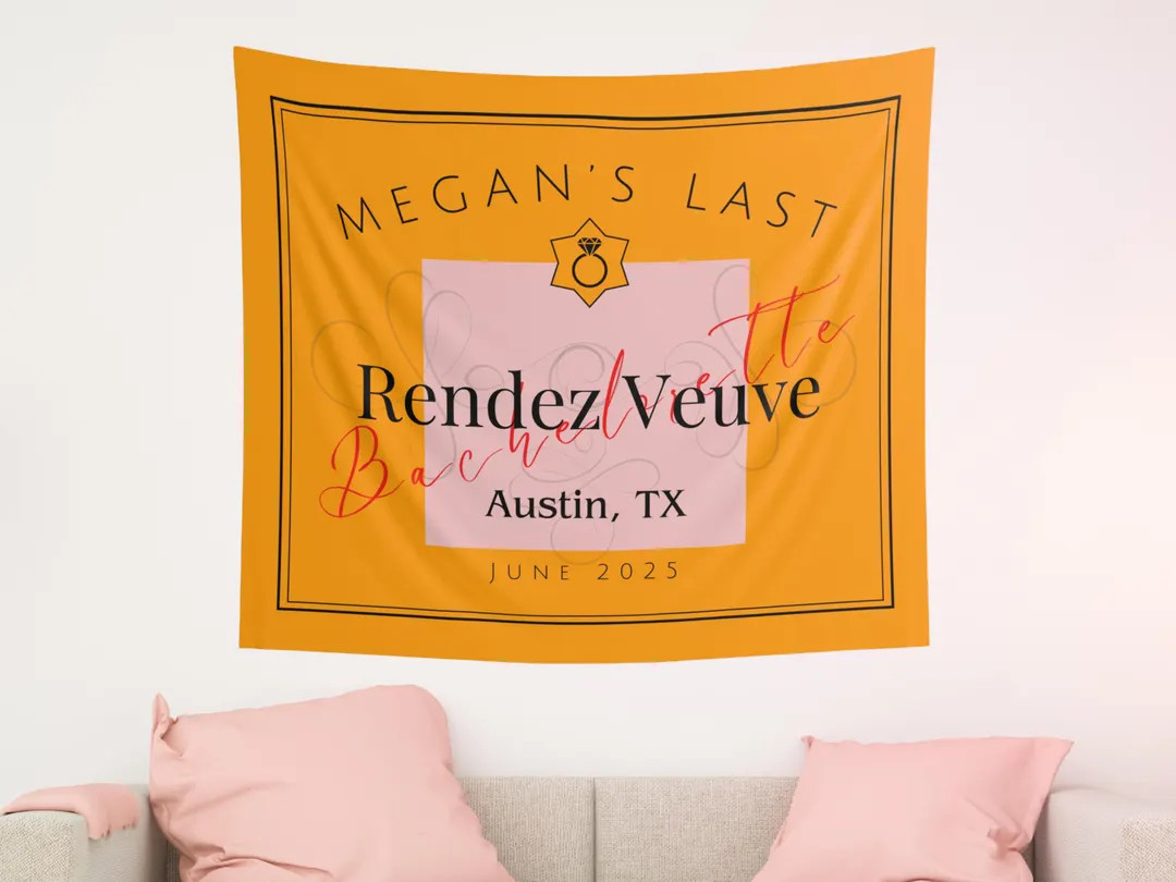 Last Rendez Veuve Bachelorette Sign Veuve Clicquot Party Banner Decoration Bride to Be Sign Veuve... | Etsy (US)