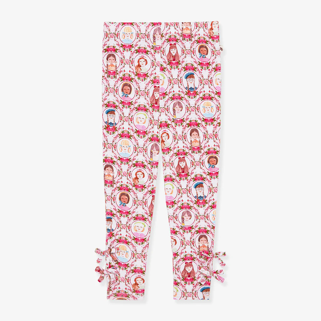 Pink Toddler Bow Leggings | American Girl® American Girls | Posh Peanut