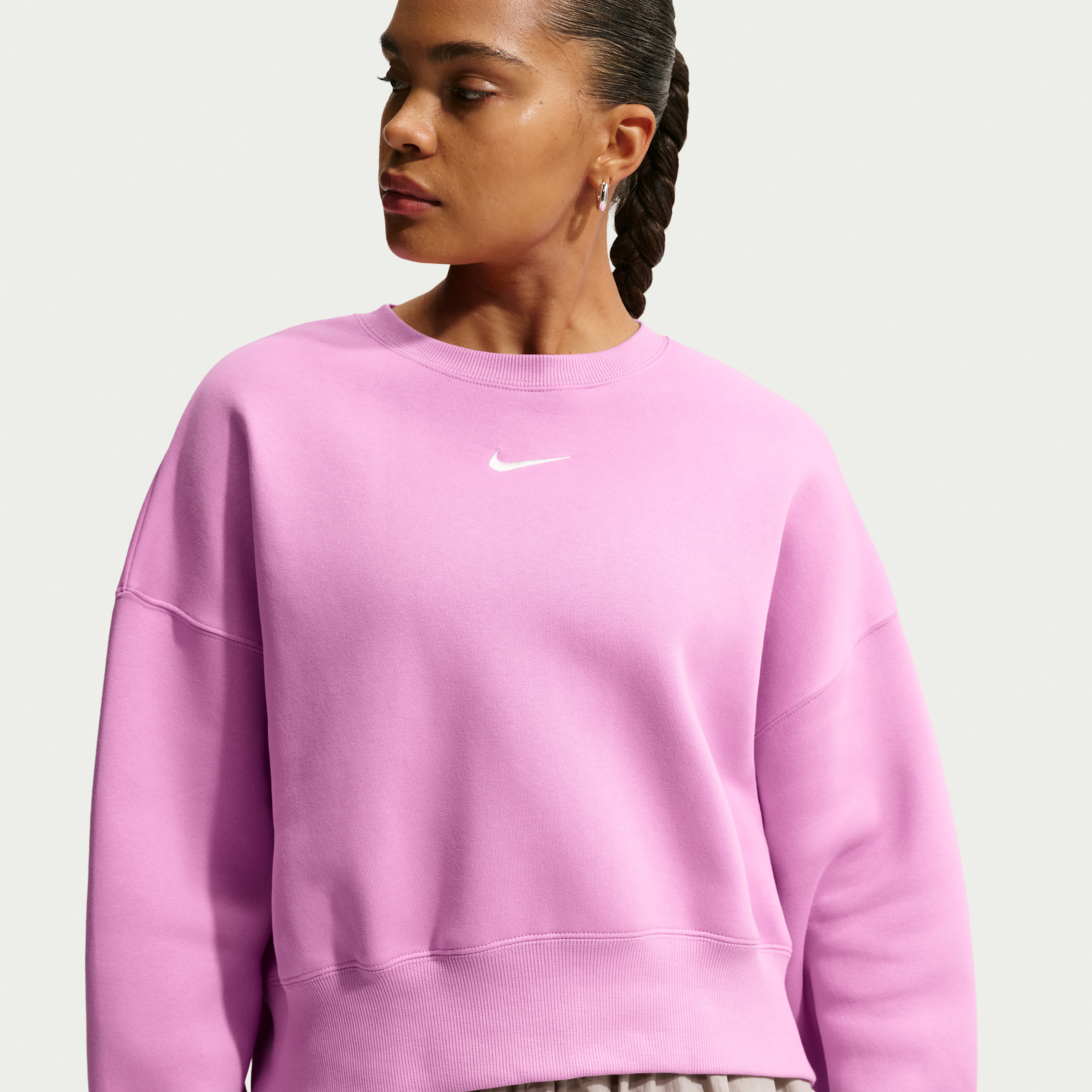 Women's Nike Sportswear Phoenix Fleece Over-Oversized Crew-Neck Sweatshirt in Purple | DQ5761-503 | Nike (US)
