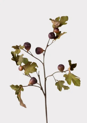 Premium Faux Fig Branch in Eggplant - 37" | Afloral