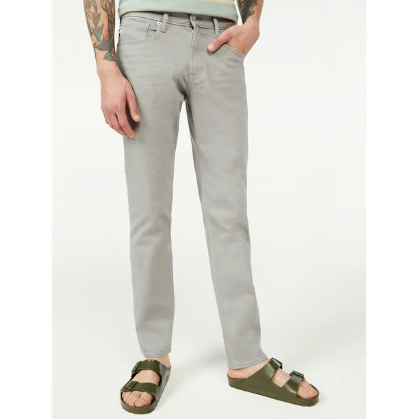 Free Assembly Men's Garment Dyed Slim Jeans - Walmart.com | Walmart (US)