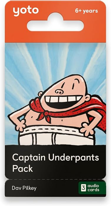 YOTO Captain Underpants Pack - 3 Kids Audio Cards, Ages 6+     Screen-free Captain Underpants aud... | Amazon (US)