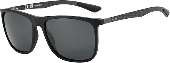 ZENOTTIC Square Polarized Sunglasses for Men Ultralight Carbon Fiber Sun Glasses Driving Fishing ... | Amazon (US)