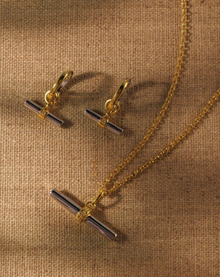 LUCY T-Bar Pendant - Mixed Metal | Raven James