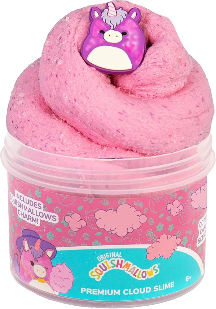 Original Squishmallows Premium Cloud Slime - Lola The Unicorn, Cotton Candy Scent | Amazon (US)