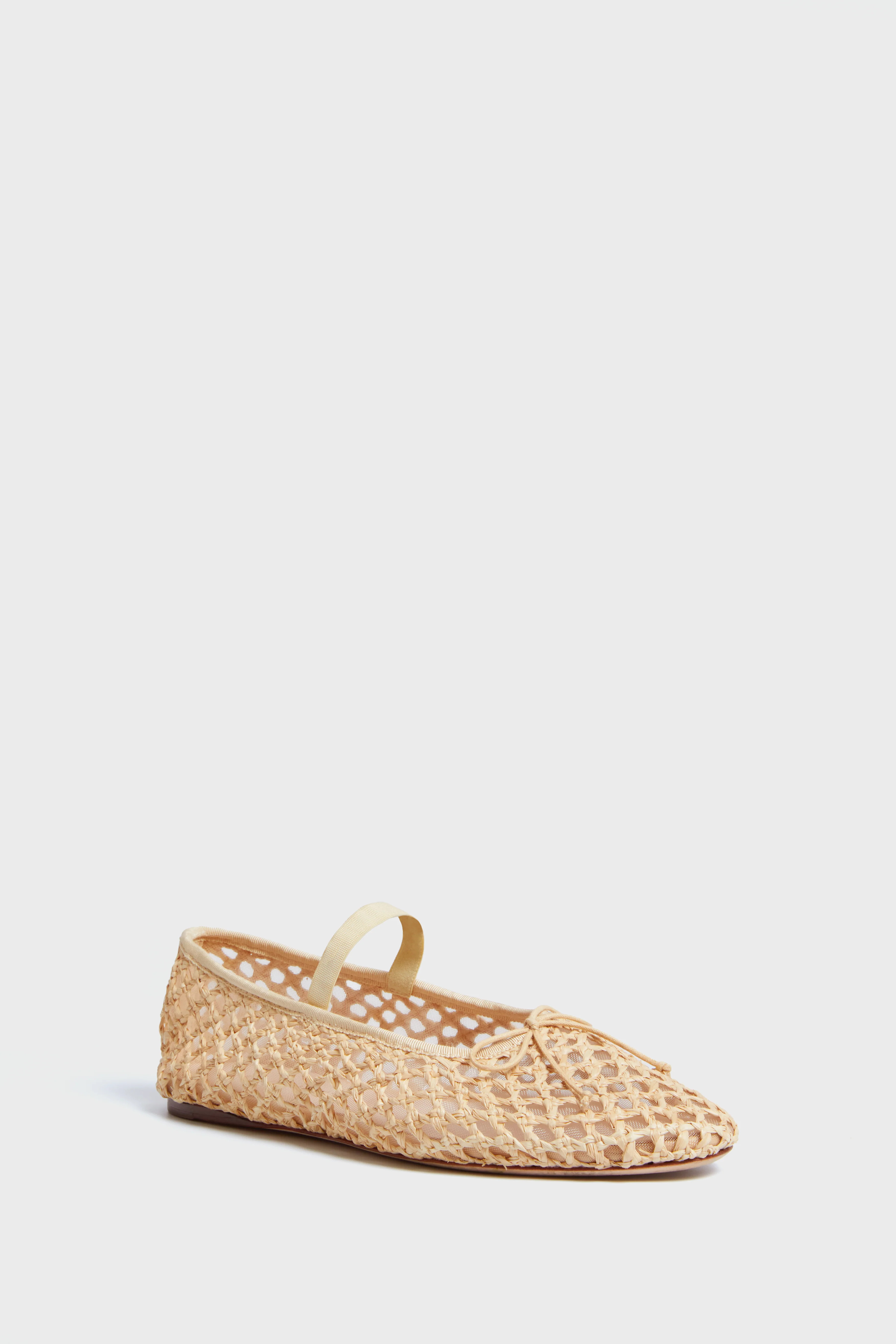 Natural Crochet Raffia Leonie Flats | Tuckernuck (US)