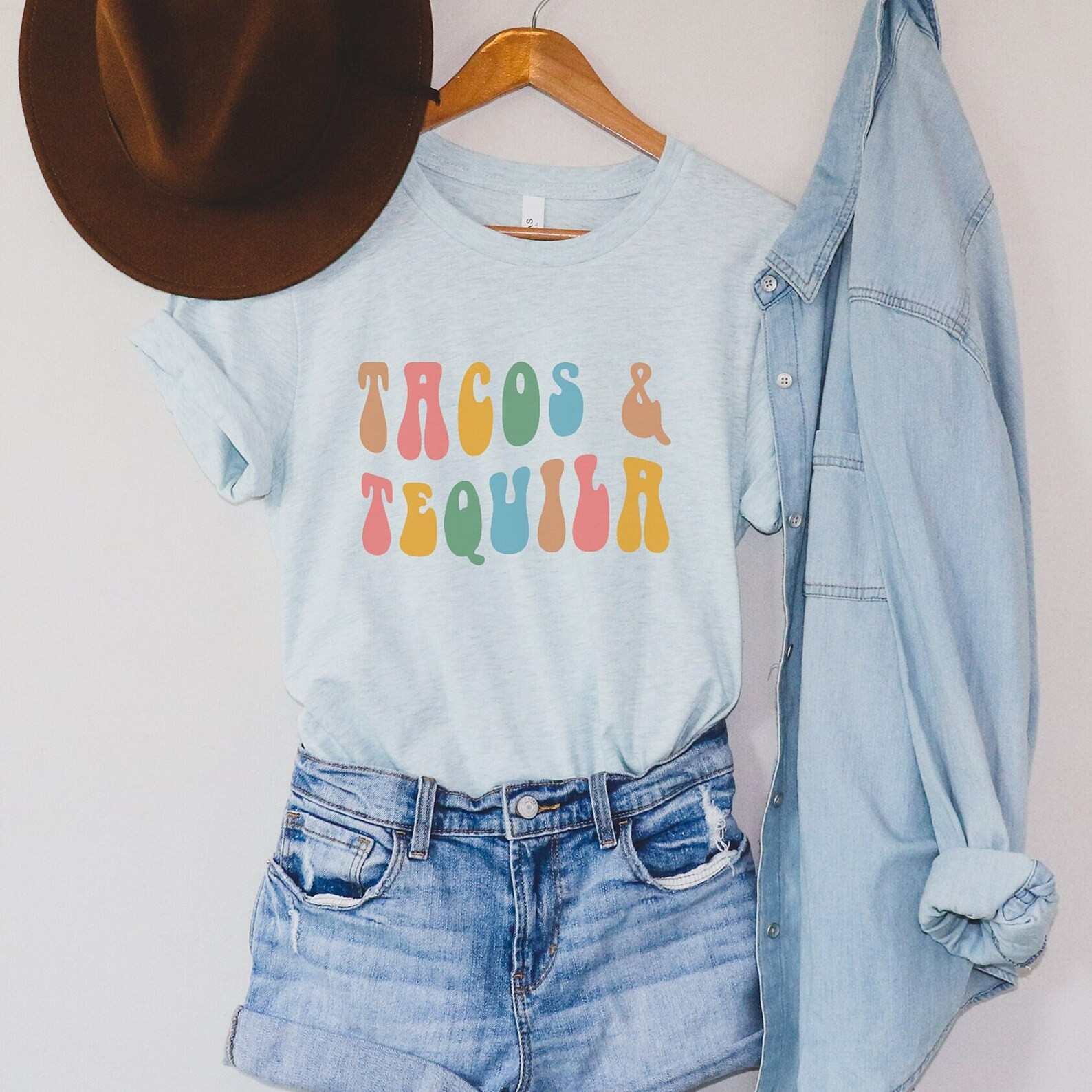 Tacos and Tequila Shirt Unisex Cinco De Mayo Shirt Fiesta | Etsy | Etsy (US)