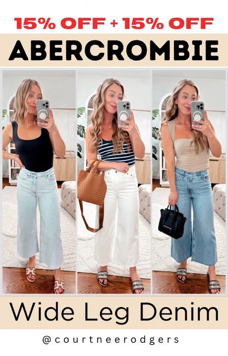Abercrombie Haul / Wide Leg Denim 👖
Everything is 15-20% off + an extra 15% off with code: JENREED 🩷

Sizing: 
•Wide leg denim (size 2/26 short—runs big, I ordered the 4/27 and they were too big)
•All tops size small 

Abercrombie, wide leg denim, new arrivals, casual outfits 

#LTKsalealert #LTKstyletip #LTKfindsunder100