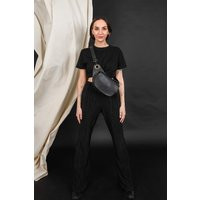 Stylish Fanny Pack Black Leather, Trendy Pack, Women's Belt Bags & Packs, Street Side Bag Designer Belt Handmade | Etsy (US)