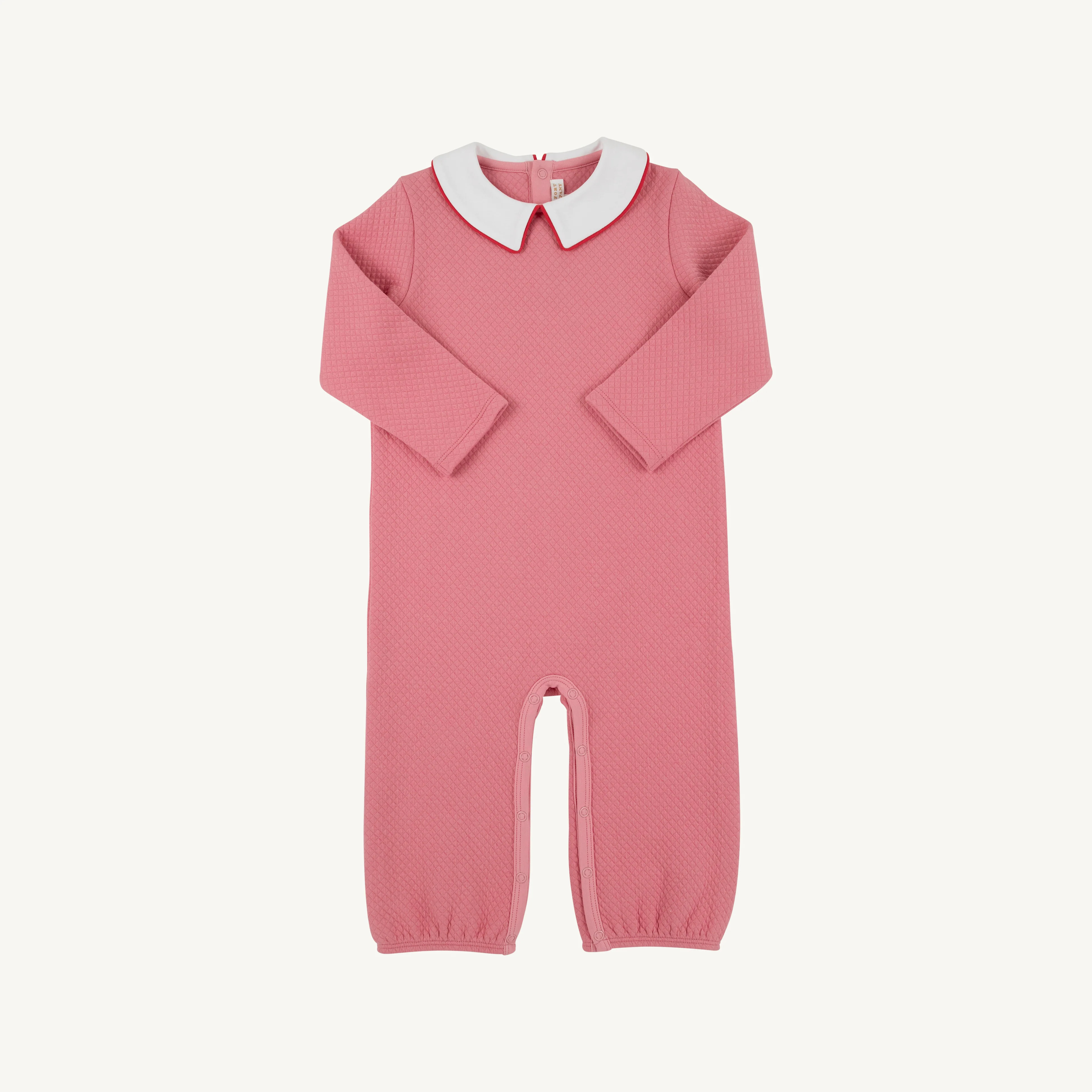 Potter's Playsuit (Quilted) - Nantucket Red with Worth Avenue White & | The Beaufort Bonnet Company