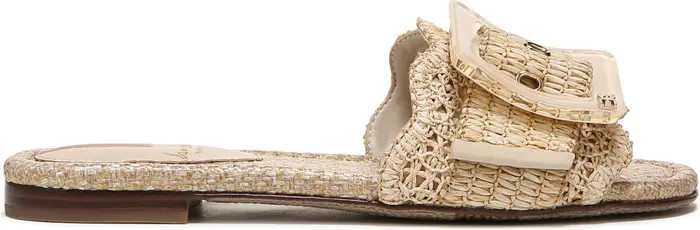 Bambi Raffia Buckle Slide Sandal (Women) | Nordstrom