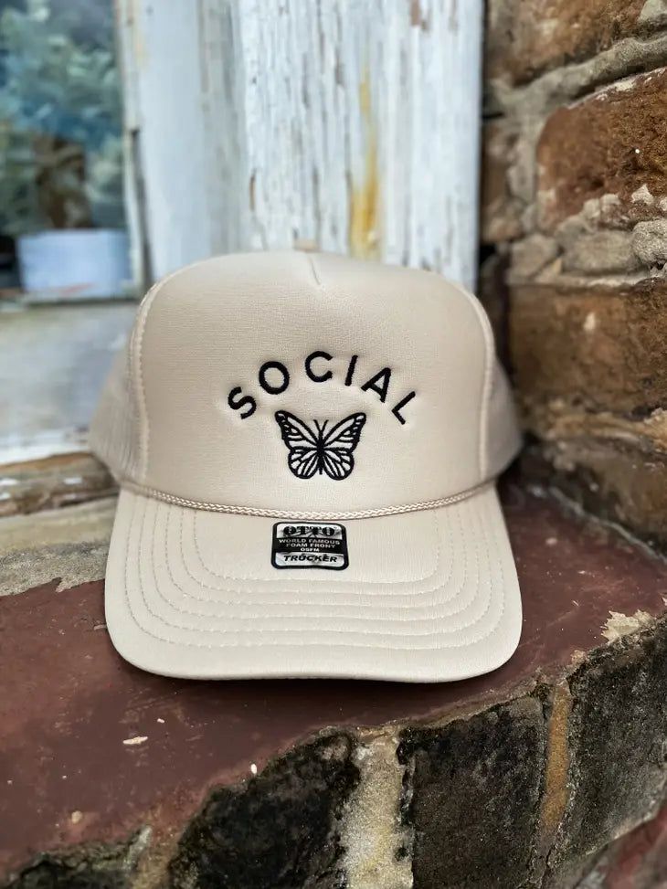 Social Butterfly Trucker Hat | PEGGI + ME