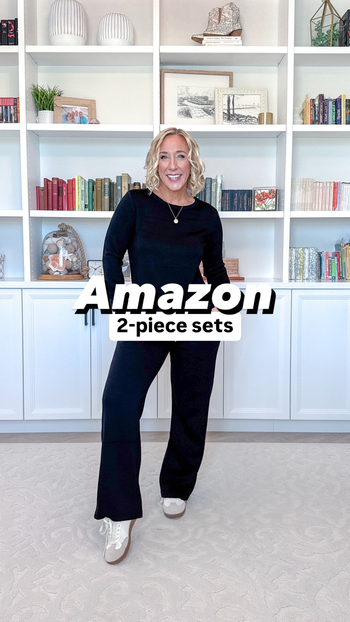 Three 2-piece sets from Amazon (size small in all 3 sets - and all 4 have pockets).
1 & 2 are both the scuba knit material with wide leg pants.
3 is more of a knit material with a jogger pant. 
* all come in multiple different colors!

Travel set, lounge set, travel outfit, casual outfit.

#LTKSeasonal #LTKFindsUnder50 #LTKWatchNow