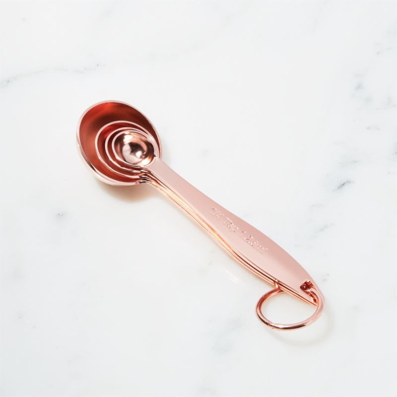Copper Measuring Spoons, Set of 4 + Reviews | Crate and Barrel | Crate & Barrel