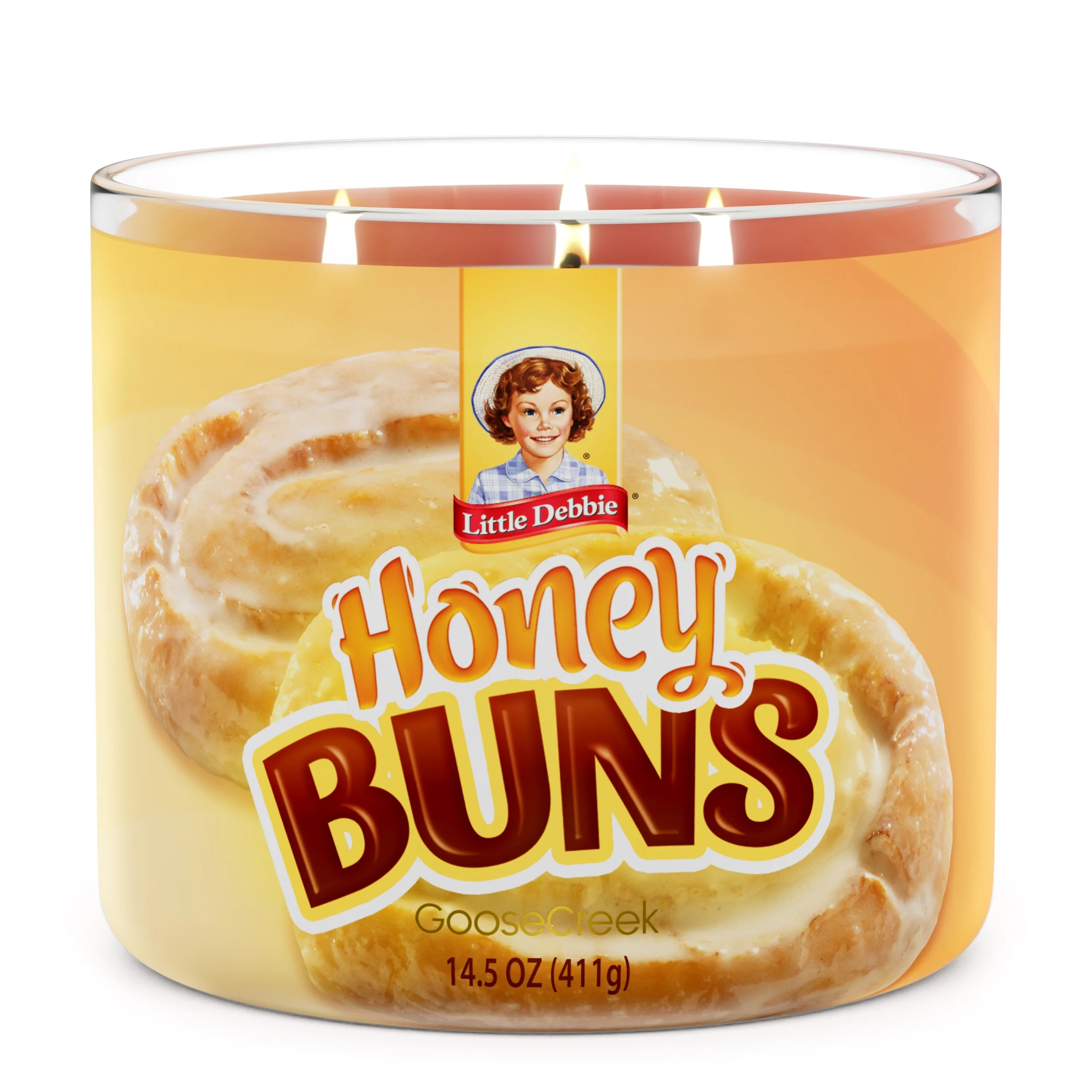 Goose Creek 3-Wick Little Debbie Honey Buns Scented Jar Candle, 14.5oz. - Walmart.com | Walmart (US)