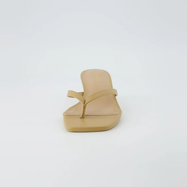 Cushionaire Women's Miami Kitten Heel Thong Sandals +Memory Foam | Walmart (US)