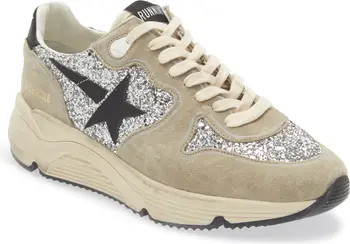 Golden Goose Running Sole Suede & Glitter Sneaker | Nordstrom | Nordstrom