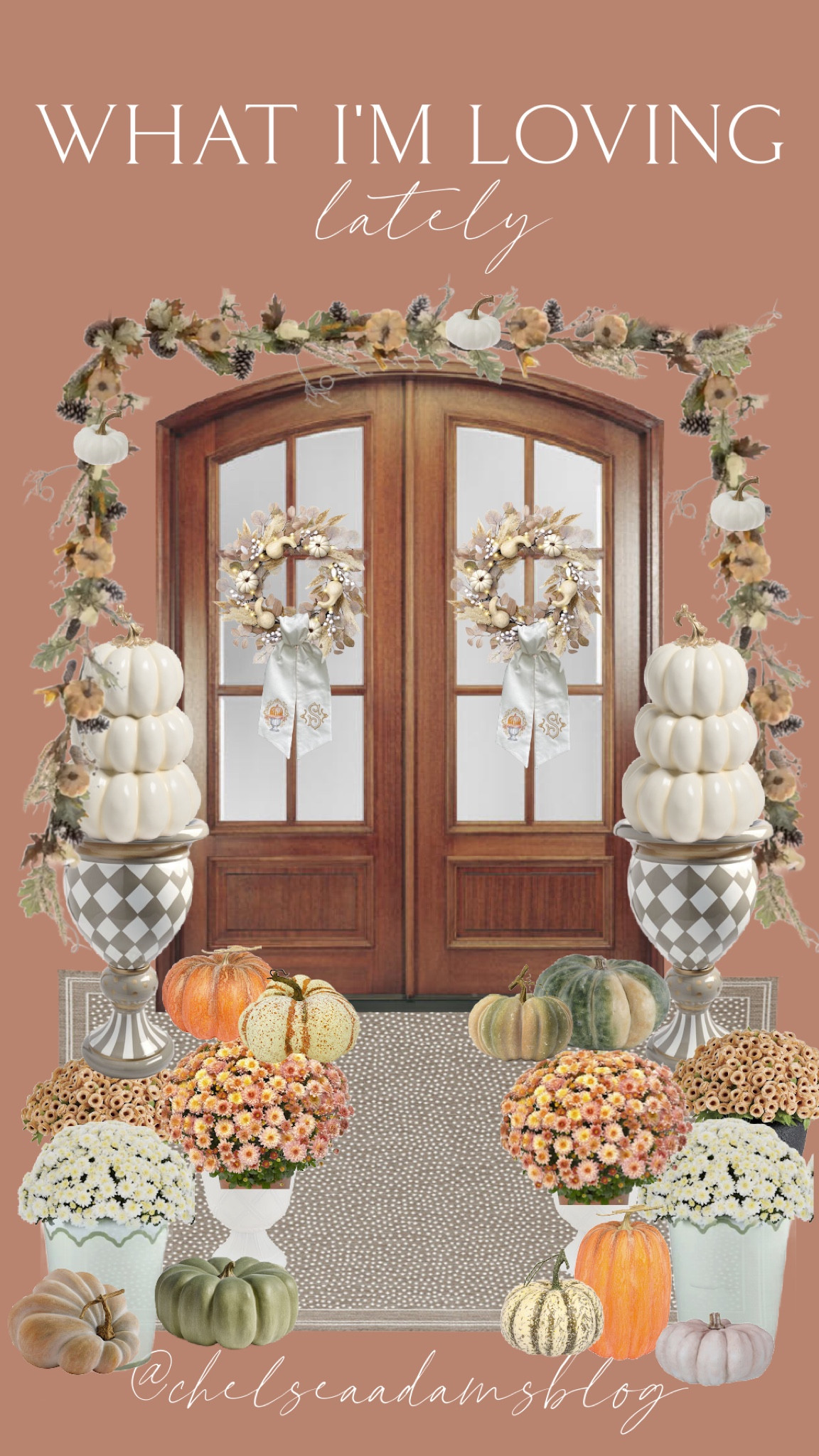 My fall porch decor for this year! 
Garland is from hobby lobby
Fall decor
Halloween decor
Fall wreath
Pumpkin topiary
Stacking pumpkins
Grandin road zara planter
Neutral fall decor
Grandmillenial
Wreath sash
Etsy
Faux mums
Outdoor decor

#LTKFindsUnder100 #LTKHome #LTKFindsUnder50