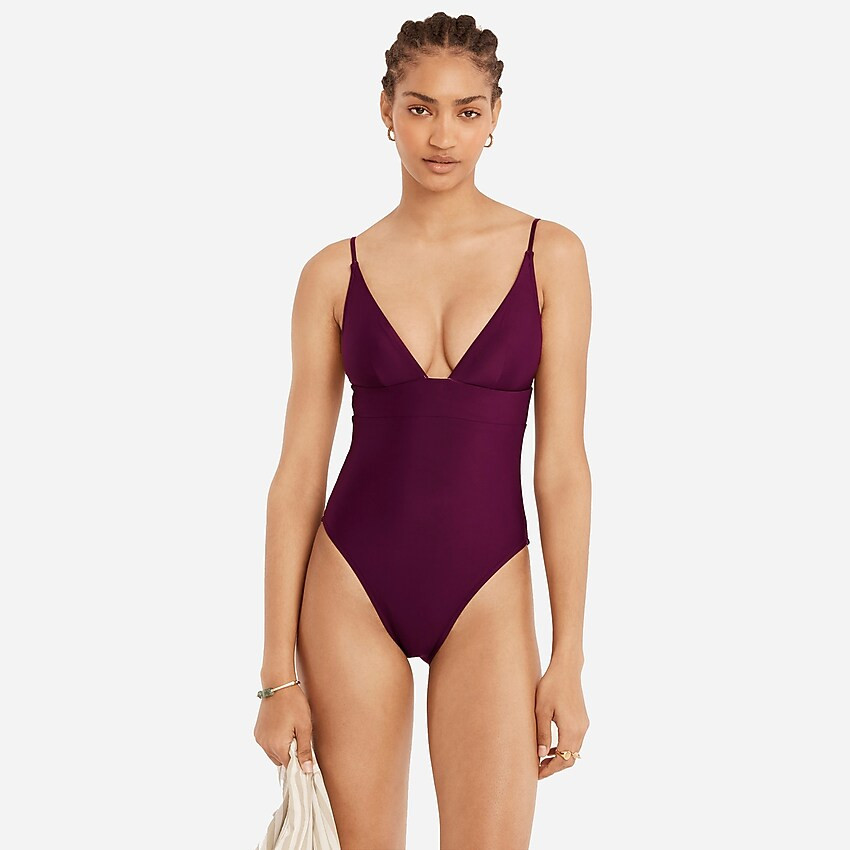 Plunge one-piece | J. Crew US